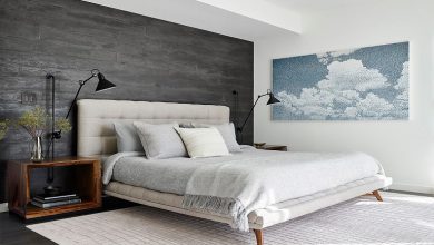 تصویر طراحی دیوار شاخص برای اتاق خواب