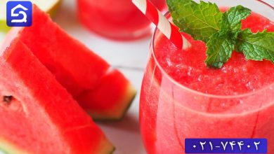 تصویر طرز تهیه آب میوه با هندوانه