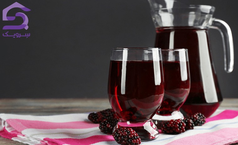 آب شاه توت طبیعی