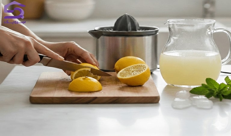 طرز تهیه آب لیمو در منزل 