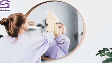 تصویر ۱۴ ترفند تمیز کردن آینه؛ از جلوگیری بخار تا پاک کردن لکه