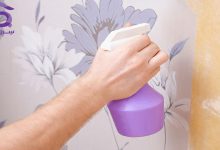 تصویر تمیز کردن کاغذ دیواری؛ پاک کردن چربی، خودکار و جوهر خانگی