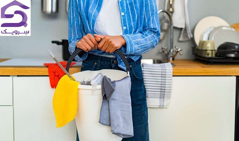 تجهیزات تمیزکاری آشپزخانه در منزل
