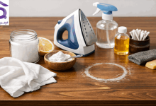 تصویر آموزش از بین بردن لکه آب روی چوب [روش‌های خانگی آسان]