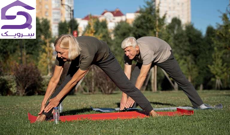 ورزش برای سالمندان در منزل و تمرین کششی برای افزایش انعطاف