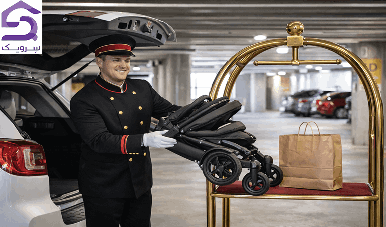 انتقال وسایل در پارکینگ مجتمع