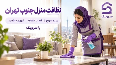 تصویر نظافت منزل جنوب تهران؛ از انتخاب نیرو تا ثبت سفارش آسان