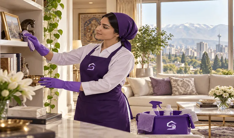 نظافت منزل نیاوران با نیروی خانم سرویک